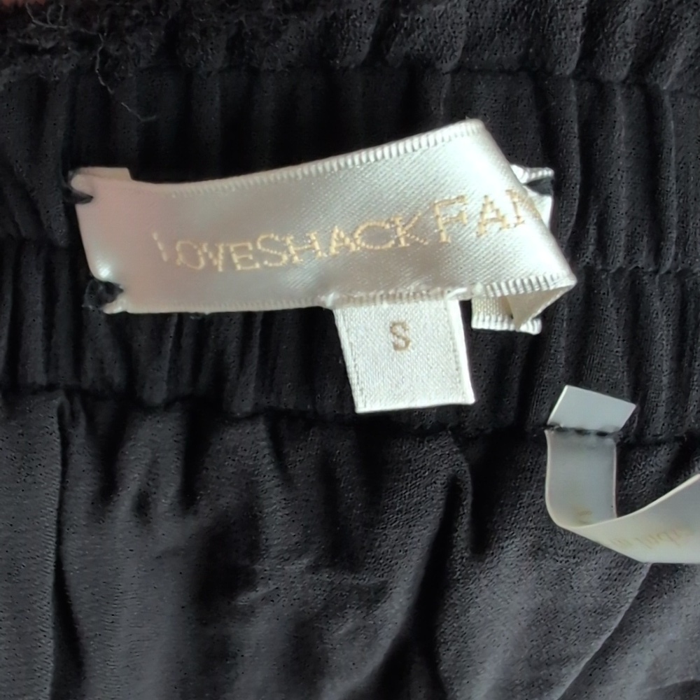 LoveShackFancy Black Tiered Ruffle Mini Skirt Whimsigoth - Women's Small - Picture 5 of 6